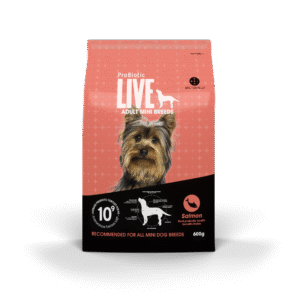 Karma dla psa ProBiotic LIVE sucha, pies dorosły, mini i małe rasy - łosoś