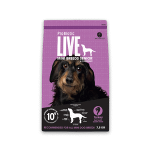 Karma dla psa ProBiotic LIVE sucha, dla psów starszych senior i z nadwagą, mini i małe rasy - indyk