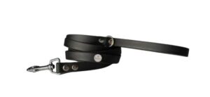 Classic BioThane® Leash with Trigger Clasp, Black Fittings – Black 160cm