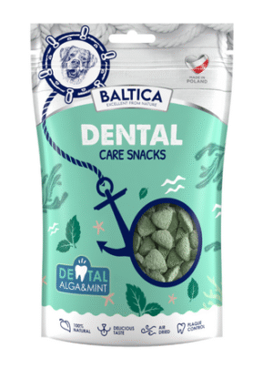 Naturalne przysmaki Dental dla psa z algą i miętą 100g