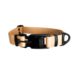 FIDLOCK® Hi-tec collar with BioThane® buckle, gold, 25mm