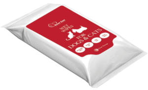 Wet wipes for dogs and cats, pack of 30.