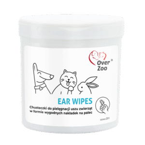 Chusteczki do pielęgnacji uszu dla kota i psa Ear wipes 50 szt