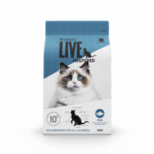 ProBiotic LIVE - dry food for sterilized and neutered cats - fish